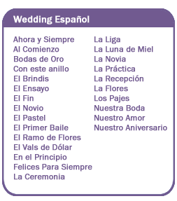 Spanish Wedding Titles